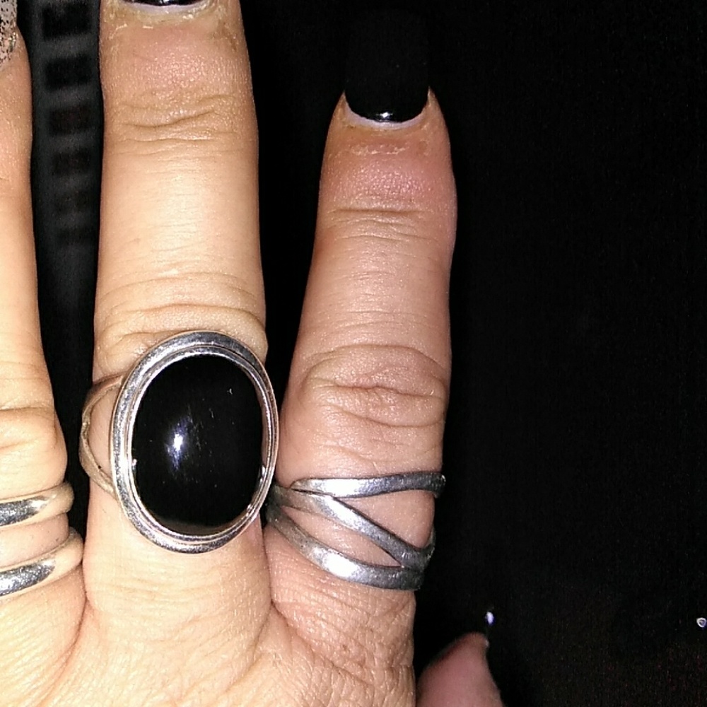New black onyx 925 ring